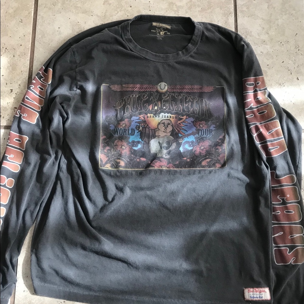 RARE true religion concert long sleeve